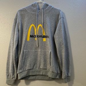 Gray McDonald’s hoodie